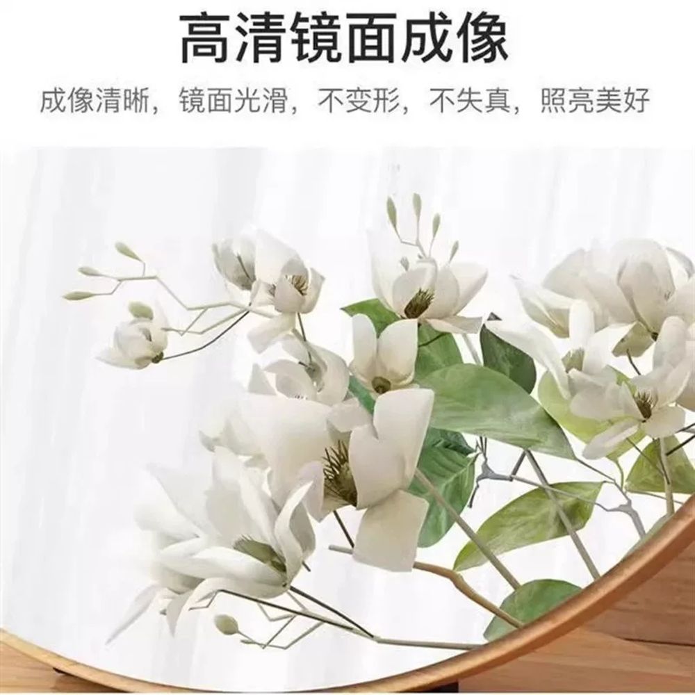 리멤버셀 원목 화장대거울 탁상용 우드프레임 A. 원목구조HD거울각도조절 20cm 호두색상 - 상세 이미지 2