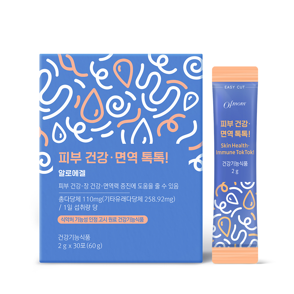 오브맘 피부건강 면역톡톡 장건강 면역력증진 30포 - 상품 이미지
