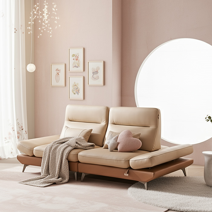 참갤러리 유로(Euro) 이태리 천연면피 가죽 스윙 3인소파