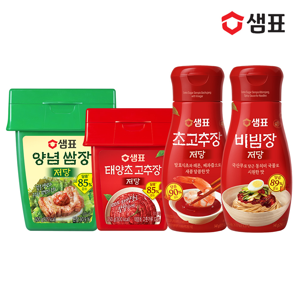 샘표 저당 양념쌈장/태양초 고추장 택 - 상품 이미지