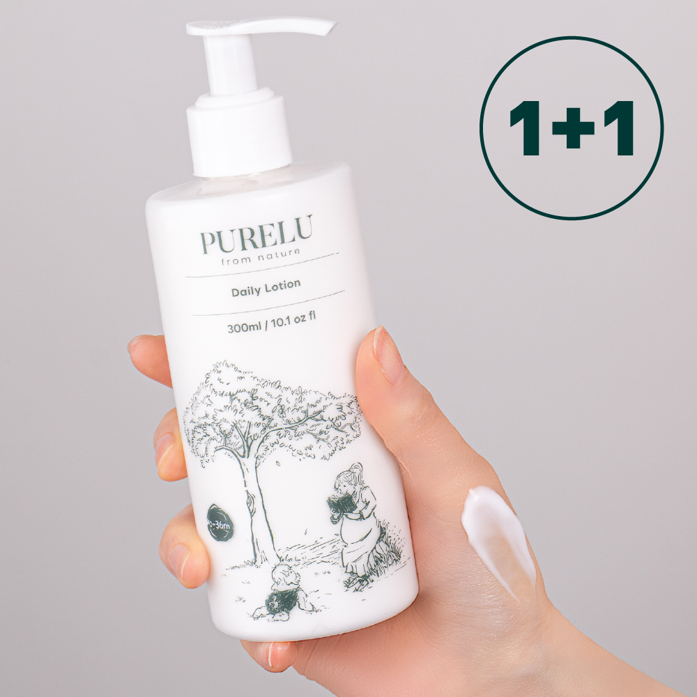 퓨어루 아기 로션 신생아 베이비 유아 키즈 어린이 수딩 무향 비건 바디 300ml, 2개 제품 이미지