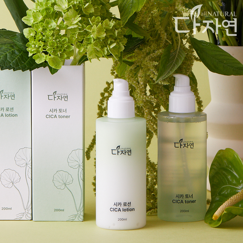 자연의벗 다자연 시카 토너 200ml CICA 엑소 리포좀 병풀 케어 대용량 스킨 - 상세 이미지 2