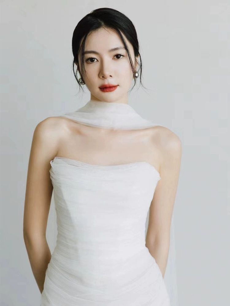 웨딩 원피스 셀프웨딩 드레스 브라이덜샤워 야외 촬영 화이트 xs - 상세 이미지 2