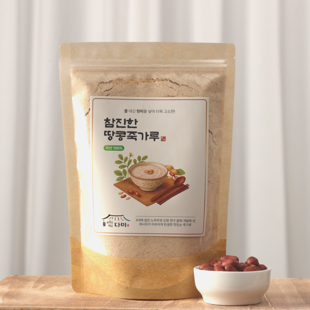 직접 만든 참진한 땅콩죽가루 200g, 1개 - 상품 이미지