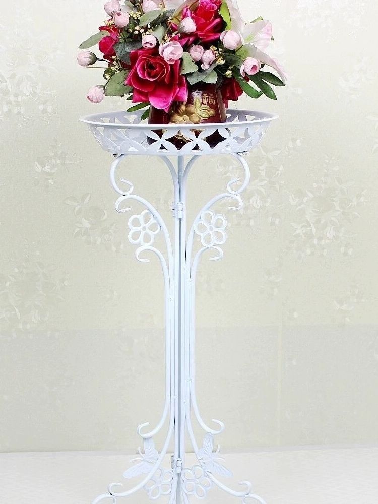 화분 받침대 철제 스탠드 빈티지 원형 베란다 가드닝 보강 블랙 60cm - 상세 이미지 4