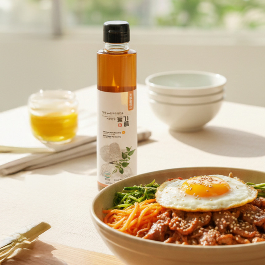 농부플러스 국산 저온압착 들기름 300ml 사진 4