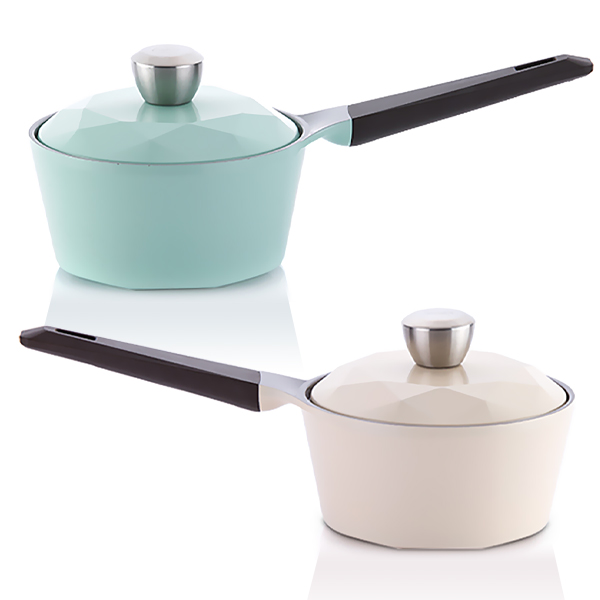 네오플램 세라믹 편수 냄비 18cm, 캐럿 민트 - 상세 이미지 2