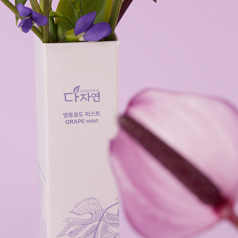 자연의벗 다자연 영동 포도 미스트 100ml 수분 생기 보습 자연 화이트닝 페이스 이미지 7