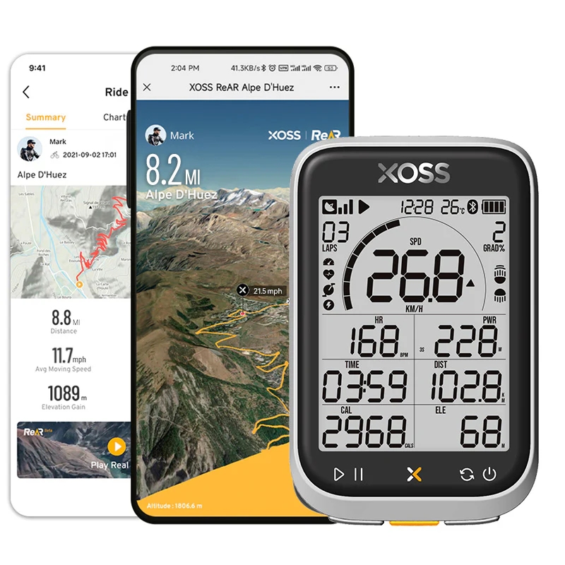 XOSS G+ 3세대 자전거 GPS 속도계 xossg3 - 상세 이미지 3