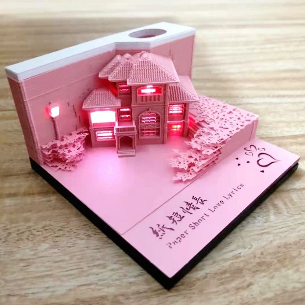 리멤버셀 뜯어쓰는 입체달력 달력 캘린더 C. 벚꽃 서점 핑크 로맨틱 디스플레이 상자 포함 - 상세 이미지 4