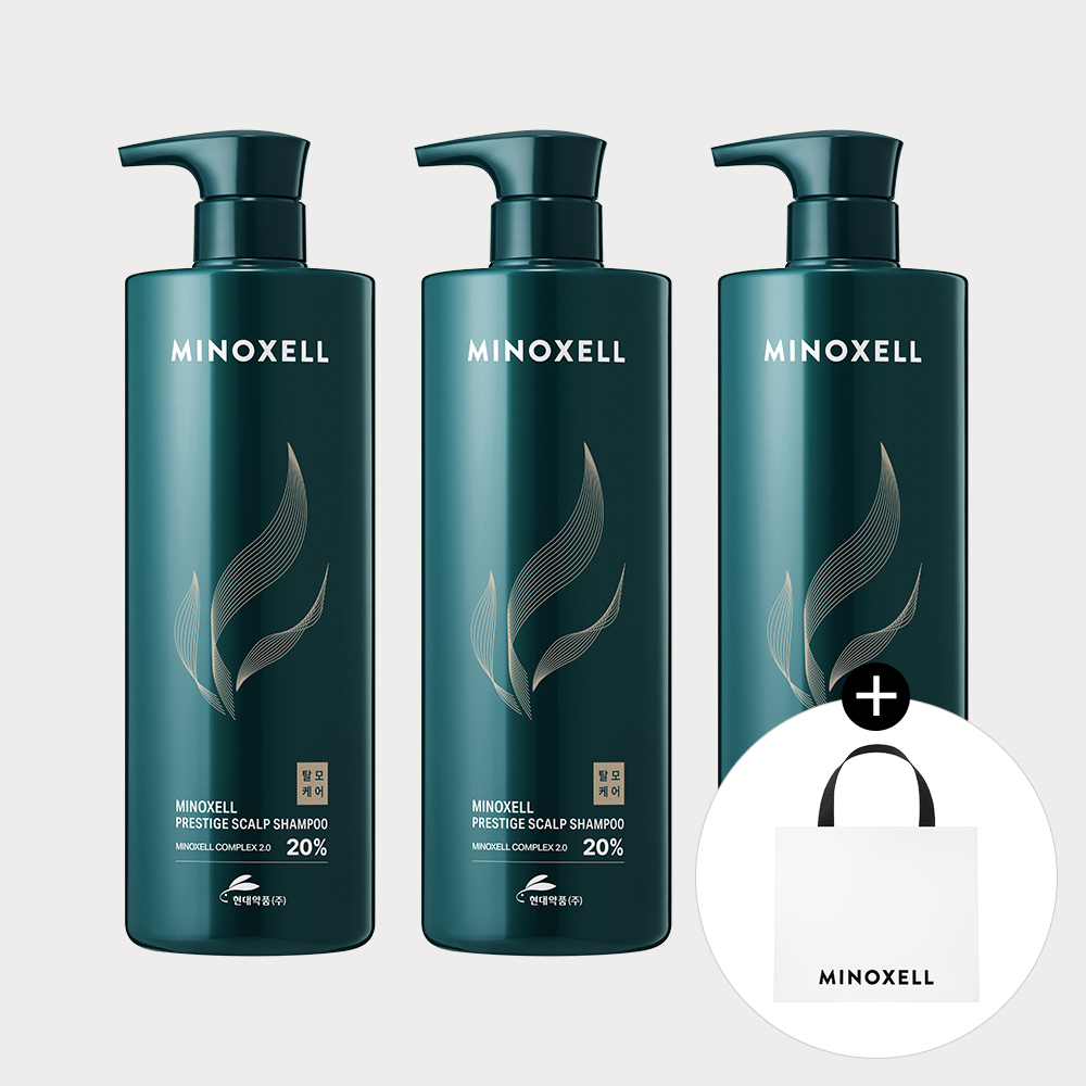 현대약품 마이녹셀 프레스티지 스칼프 뿌리볼륨 탈모샴푸 960ml, 3개 제품 이미지