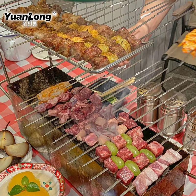 숯불 로스터 물받이 기능 무연 바베큐 삼겹살 화로 원형 맞춤형 꼬치 그릴 - 상세 이미지 5
