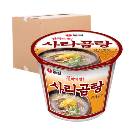 로지프로 사리곰탕 큰사발 16개입 (1박스) 농심사리곰탕면