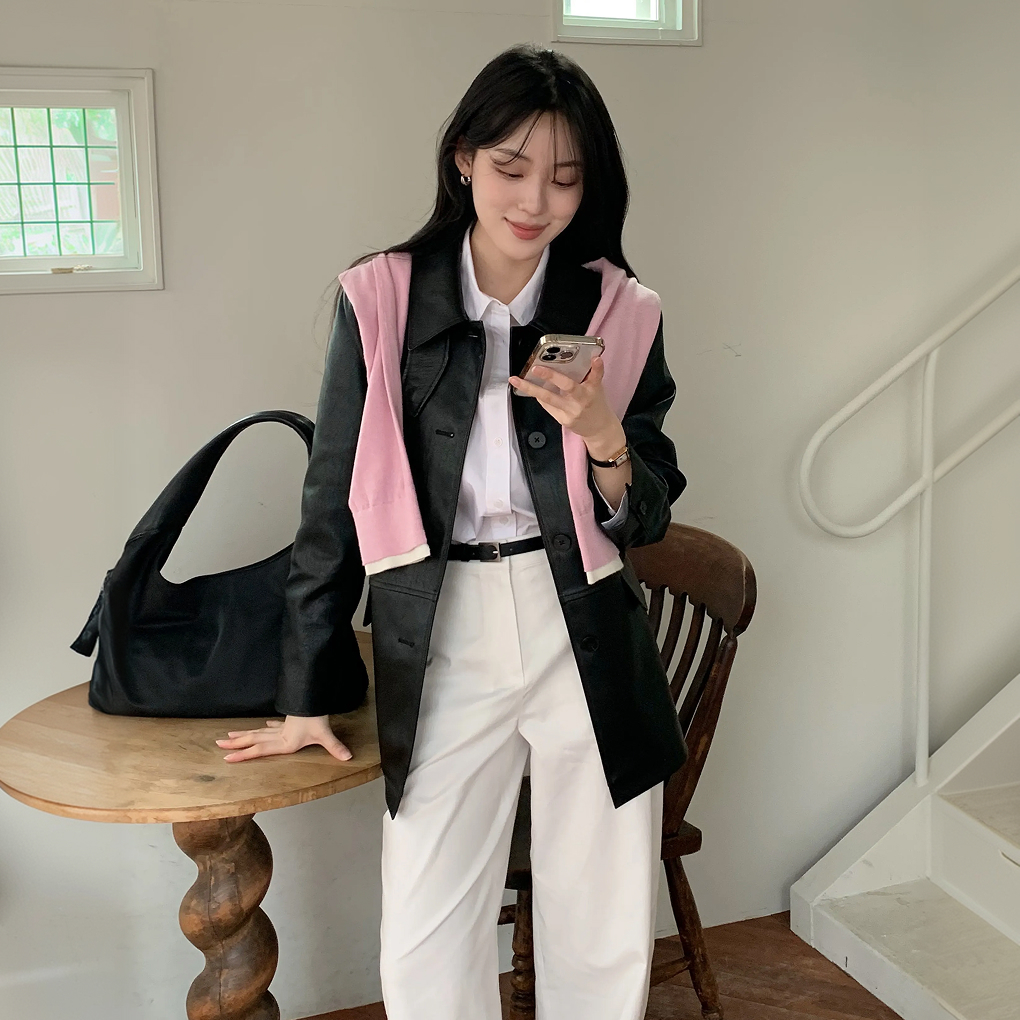 [클라비스][복수구매할인] 26SS 촉감니트 가디건/반팔 풀오버/숄가디건 中 택1 이미지 4