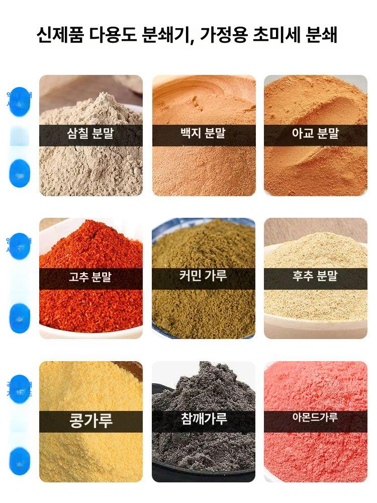 표고 버섯 분쇄기 업소용 슬라이서 가루 절단기 멸치 가정용 믹서기 나이프 커팅기 저전력 - 상세 이미지 5
