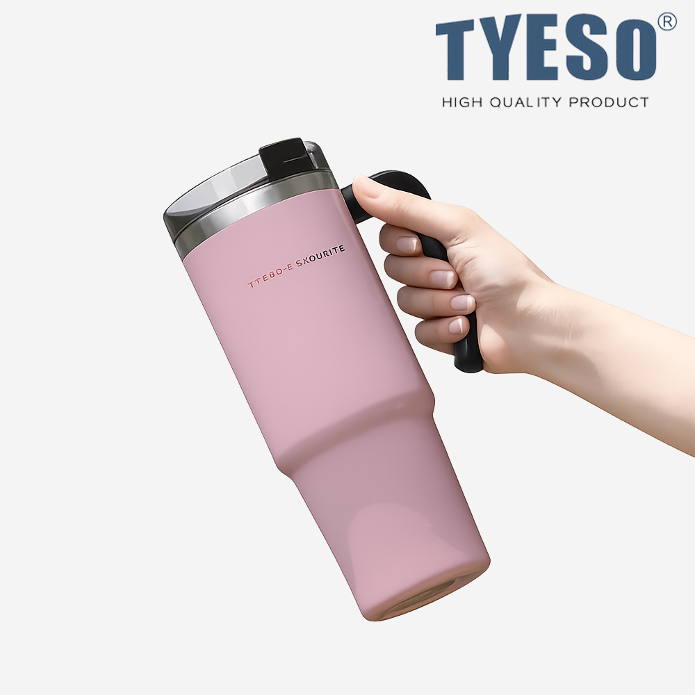 대용량 텀블러 퀜처 보온 보냉텀블러 빨대 손잡이 대형 차량용 제품 이미지