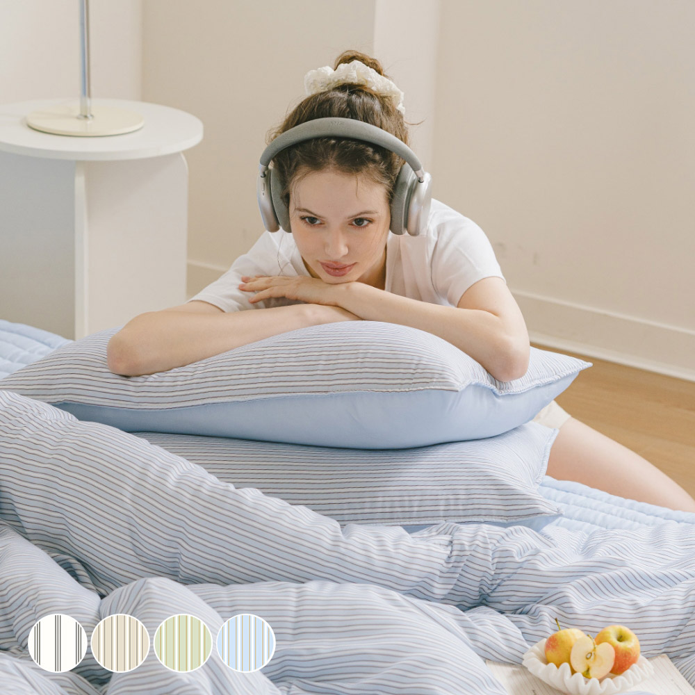 바자르 프렌치모닝 텐셀 모달 100% 옥수수솜 먼지없는 사계절 가을 겨울 차렵이불 패드세트 SS