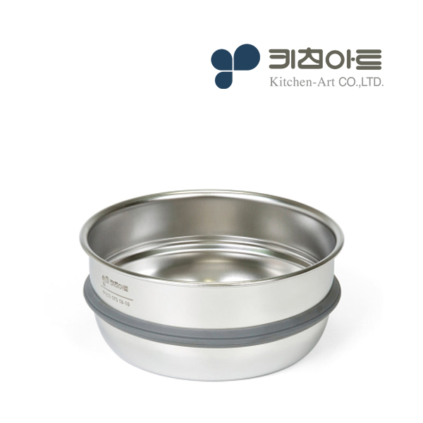 키친아트 무연마제 찜기 스텐304 찜판 무연마 채반 스티머 18cm - 상품 이미지