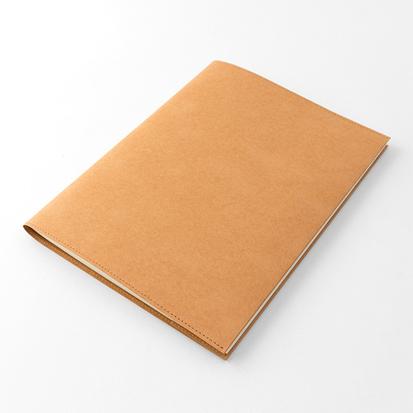 미도리 MD노트 커버 코르도바 브라운 A4 변형판 종이 커버 - 상세 이미지 4