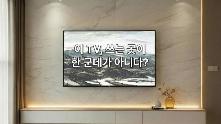 삼성 TV 리모컨 및 설정 이미지