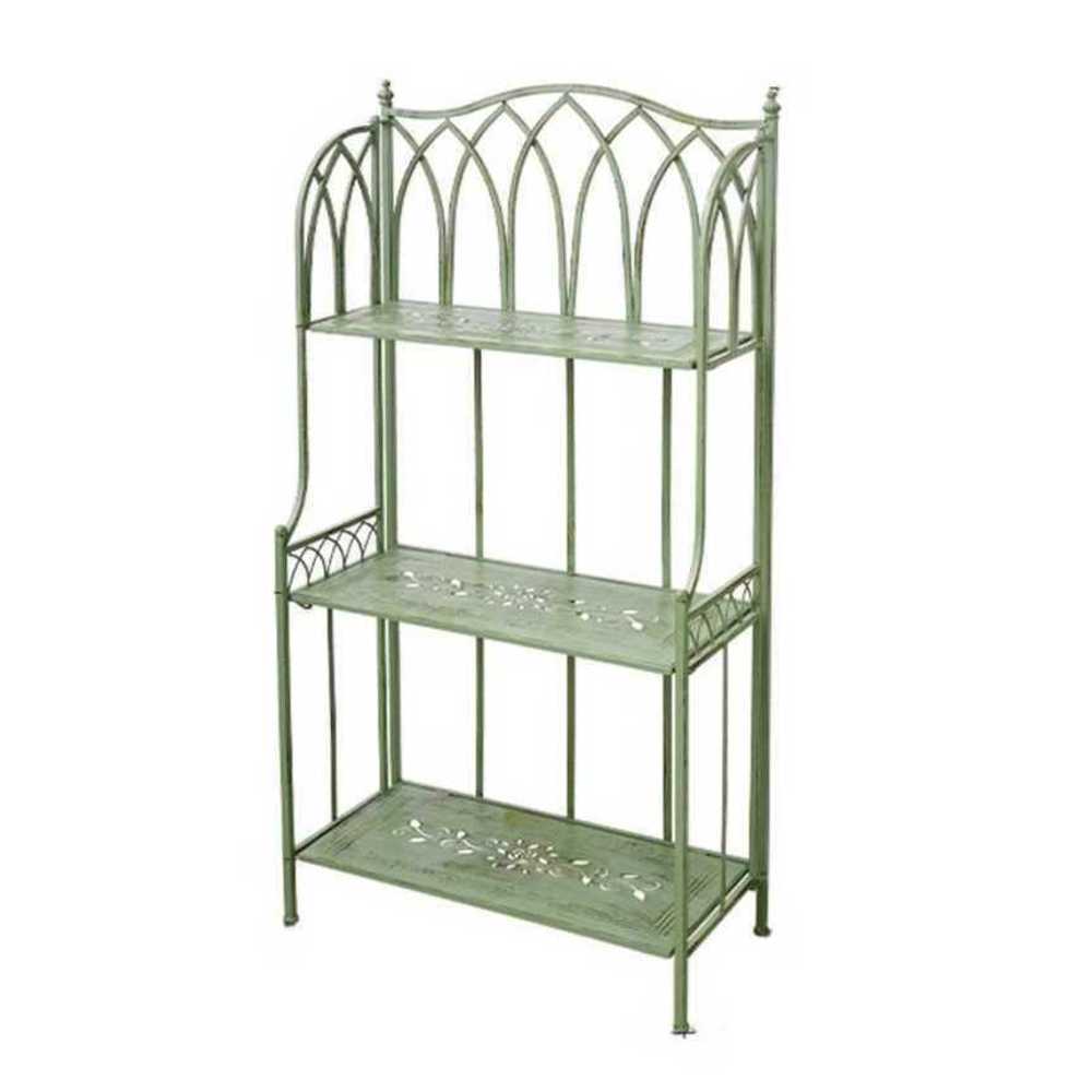 철제 화분선반 다육이 화분대 스탠드 베란다 인테리어 원형 3단 45x45x135cm - 상품 이미지