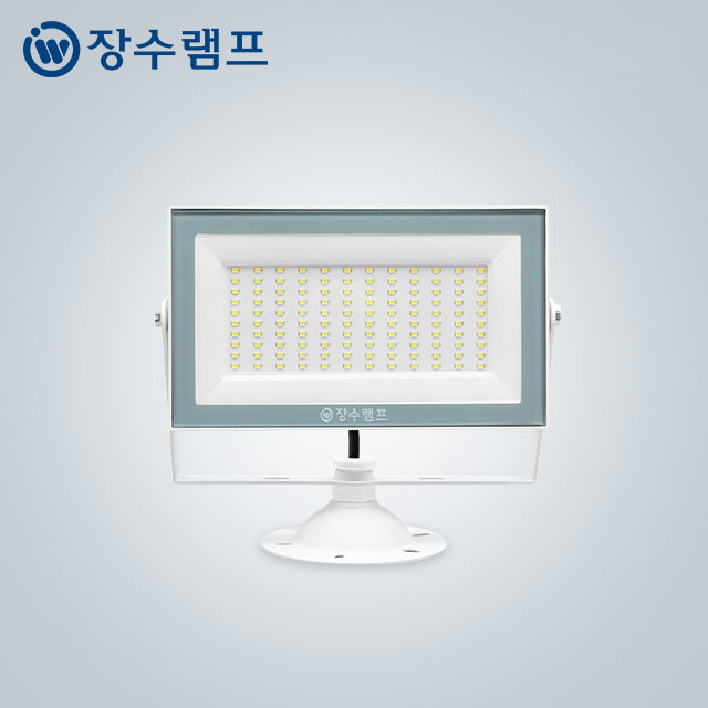 장수램프 LED 투광기 방수 방진 간판 투광등 50W, 화이트바디 주광색 - 상품 이미지