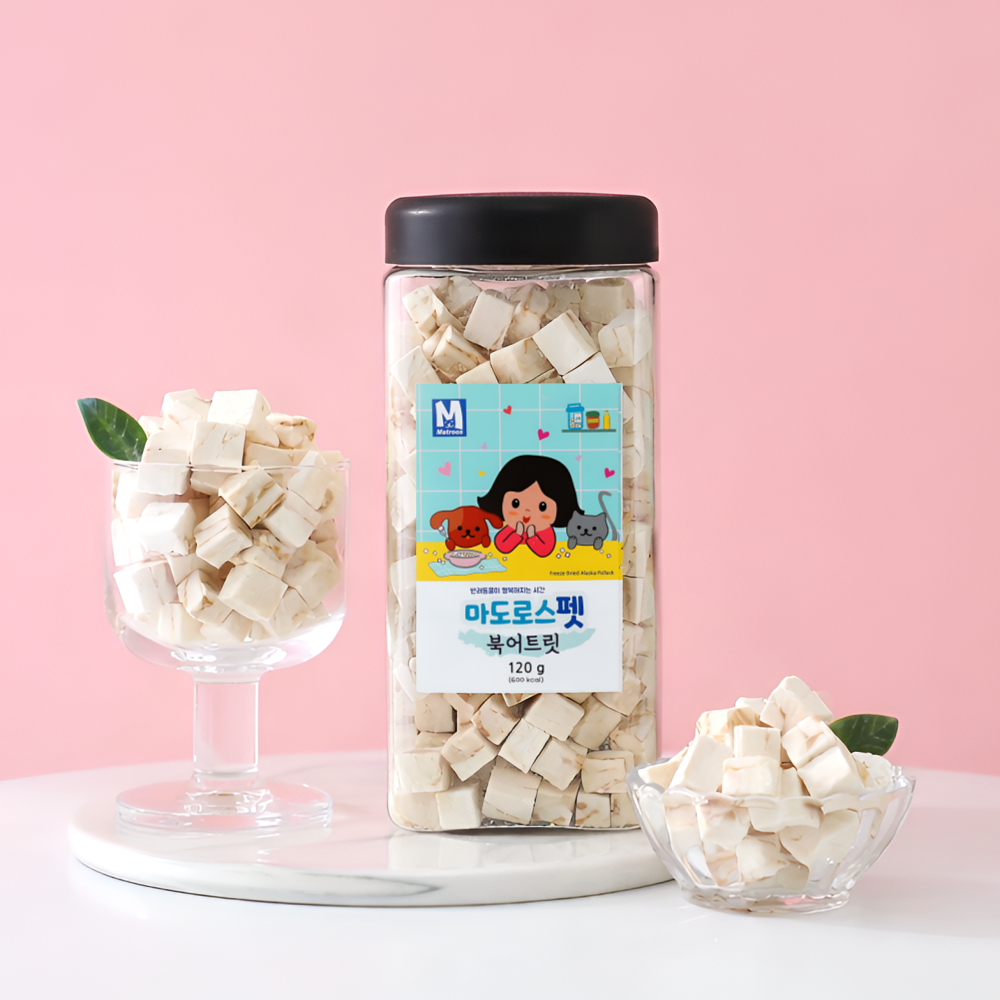 마도로스펫 북어트릿 120g(대용량) 동결건조 강아지간식 상품 이미지