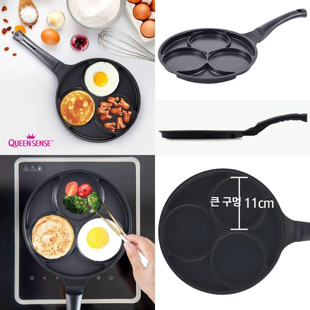인덕션 3구 계란후라이팬 미니 달걀 프라이팬 단일 항목 - 상세 이미지 2