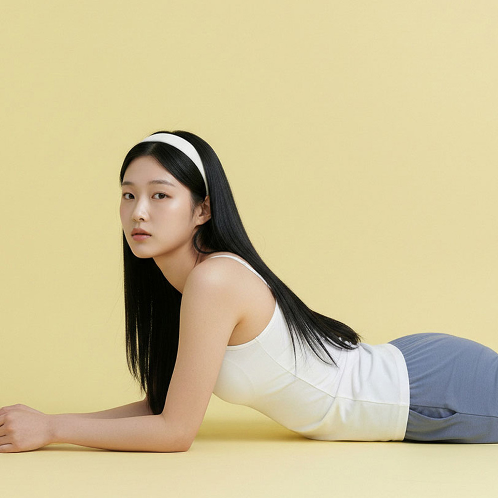 여성 순면 브라캡 캐미솔 나시 노와이어 캡내장 일체형 빅사이즈 런닝 슬리브리스 이미지 8