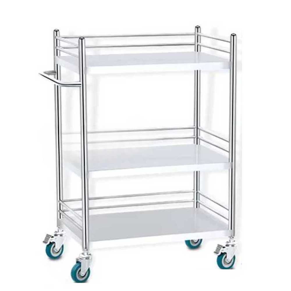 병원 드레싱카트 다용도 스테인레스 서랍형 멀티 수납 2단 50cm - 상품 이미지