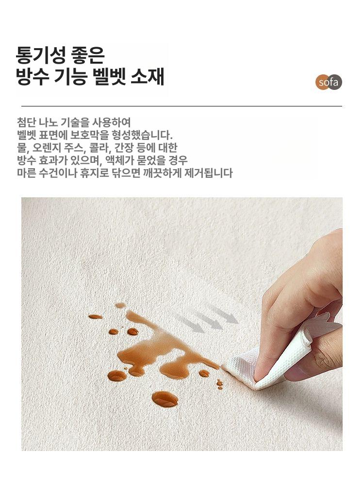 접이식 패브릭 소파베드 거실 다용도 주문 침대형 1.2m 고탄성 스펀지 수납함1개 1.5m-1.8m - 상세 이미지 4