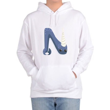 톰스외 후드티 NARWHAL 일각고래 일각돌고래 긴이빨고래 해양동물 고래 나왈 뿔이 아닌 이빨이야