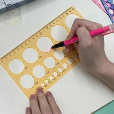 원형자 20cm 수학자