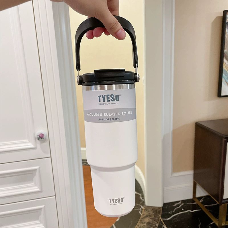 대용량 스텐 보온 보냉 빨대 차량용 커피 머그컵 포레스트그린 600ml - 상세 이미지 2