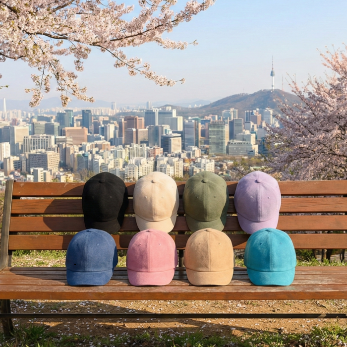 알바 숏챙 모자 국산 챙짧은 창짧은 소두 볼캡 - 상세 이미지 4