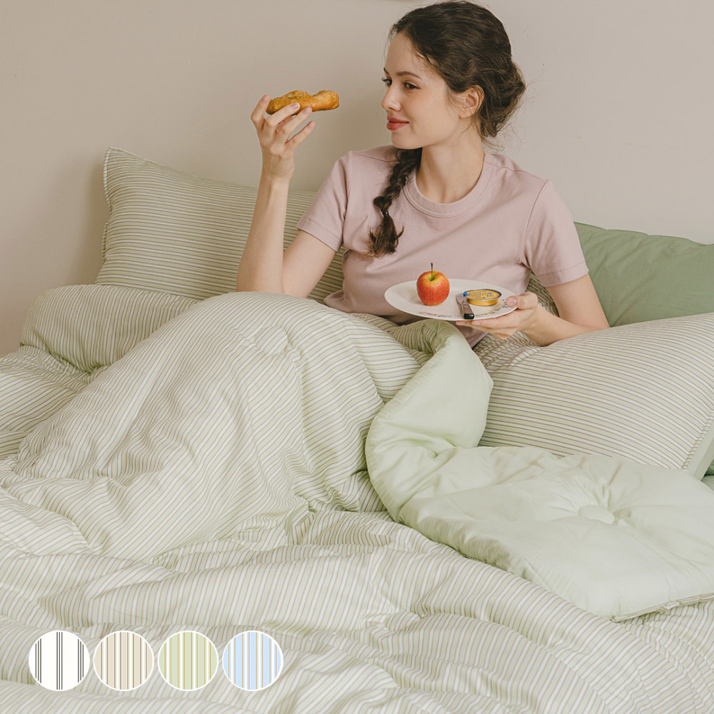 바자르 프렌치모닝 텐셀 모달 100% 옥수수솜 먼지없는 사계절 가을 겨울 차렵이불 패드세트 SS