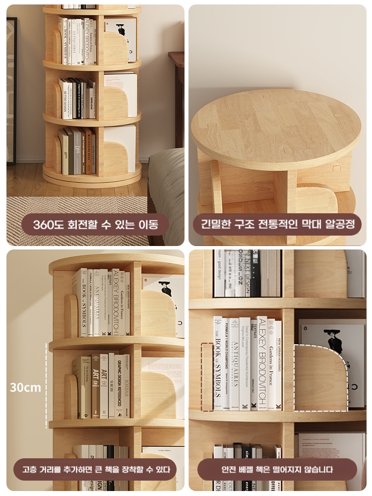 코너수납장 코너장 모퉁이 우드 화이트 삼각 A. 수입 원목 46단 1겹 통나무 색상 확대 - 상세 이미지 3