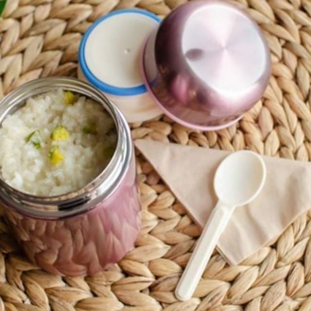모던스푼보온죽통350ml 스푼이 있어요 이유식죽통 - 상품 이미지