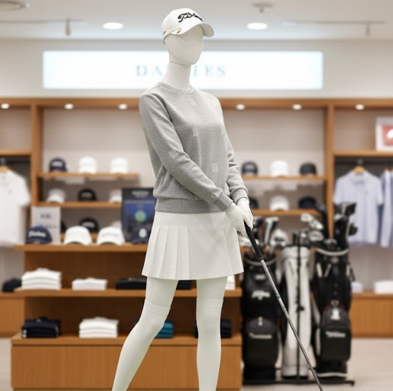 볼빅골프 여성 간절기 라운드넥 필드룩 골프웨어 골프 긴팔티셔츠