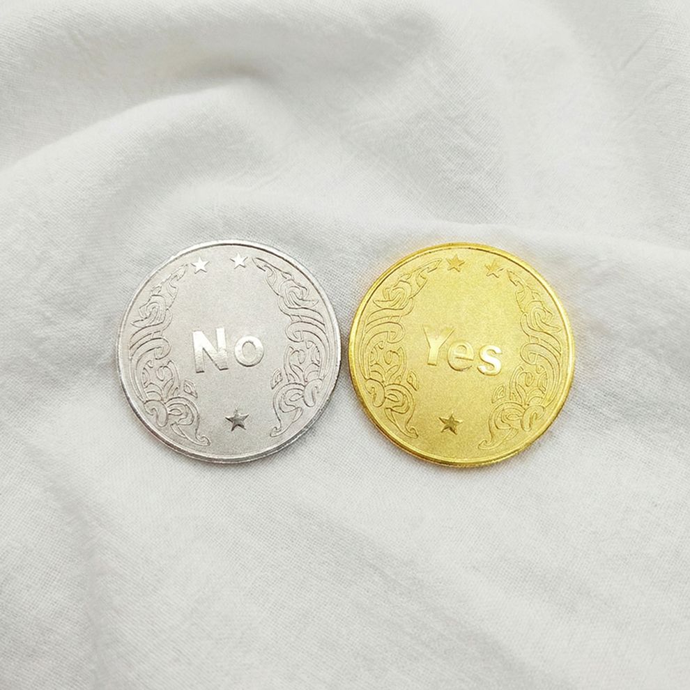 선택동전 YES OR NO 운명의 순간 재미있는 결정 코인 - 상품 이미지