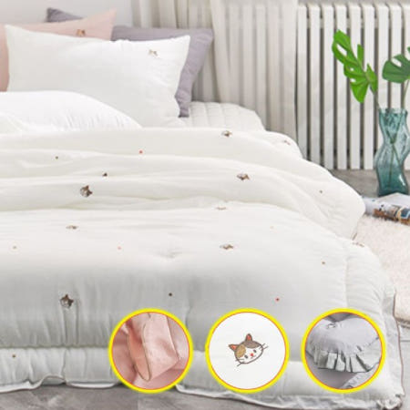 chimfriend 캣맘 모달 카페트 겸 패드 SS 화이트