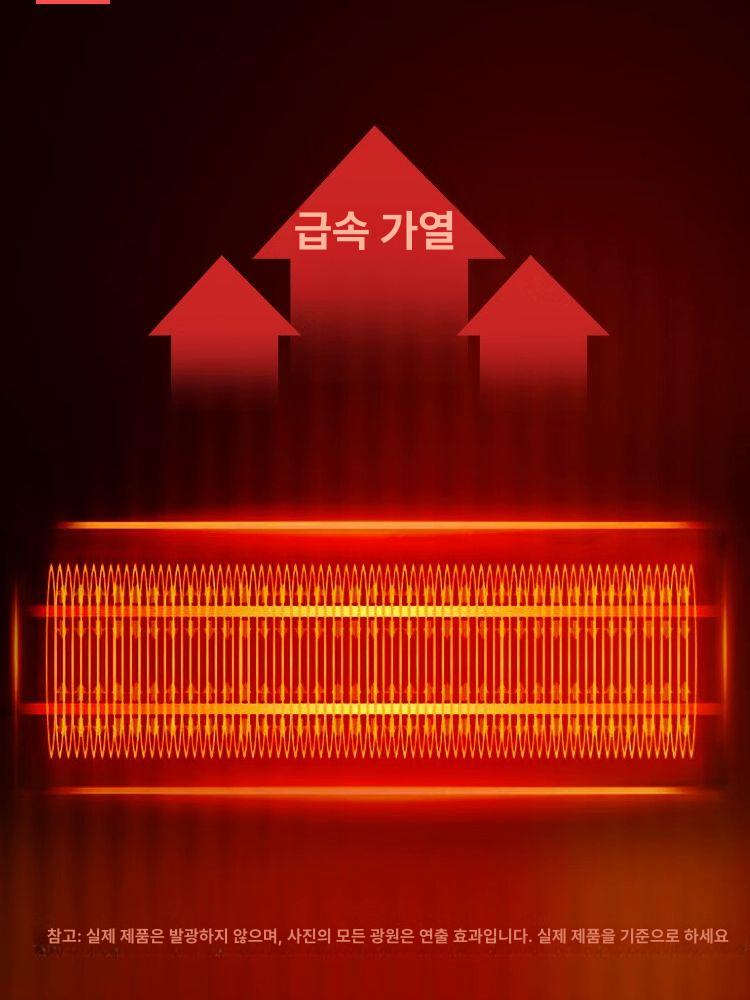 소형 전기 PTC 난방기 사무실용 업소용 가정용 열풍기 2kw 컨트롤 클래식 3단계 1.2m - 상세 이미지 3