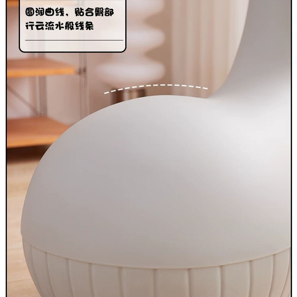 리멤버셀 고래스툴 의자 인형스툴 동물 벤치 카페 소품 A. 생강 노란색 - 상세 이미지 4