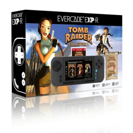 Evercade [해외]Evercade EXP-R Retro Gaming Handheld Console with Tomb Raider 1, 2 & 3