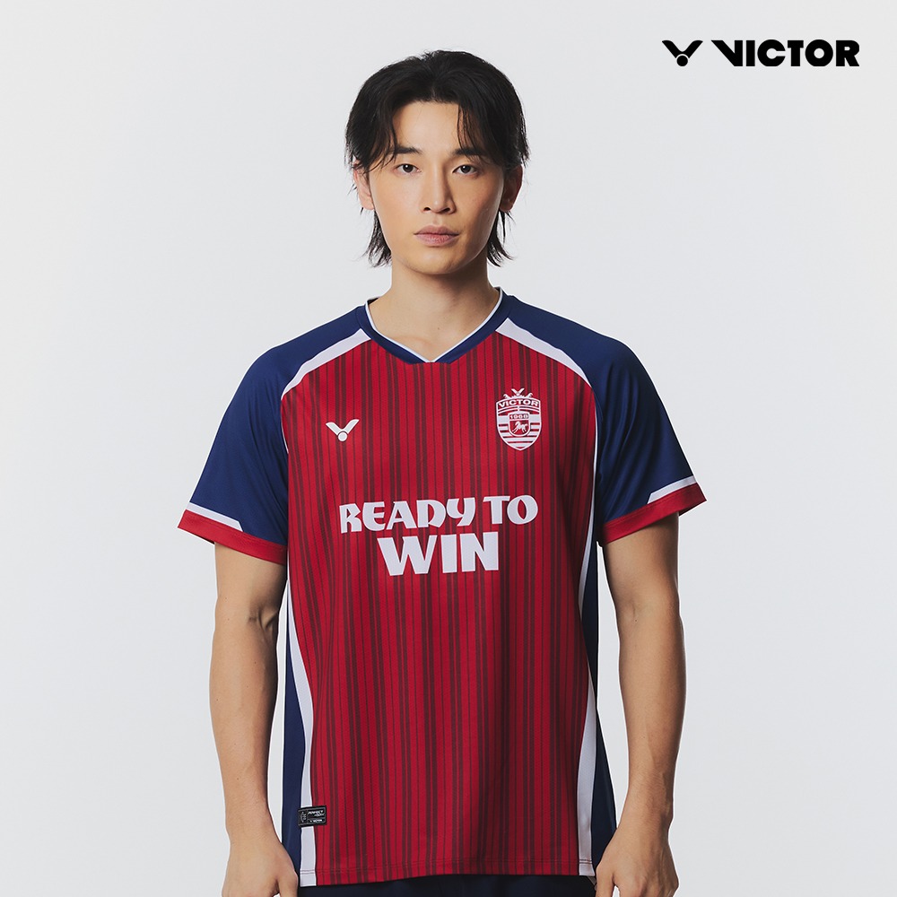 빅터 배드민턴복 경기 반팔 티셔츠 의류 남자 VT26AGW011M 2026 SS 아울렛 - 상품 이미지