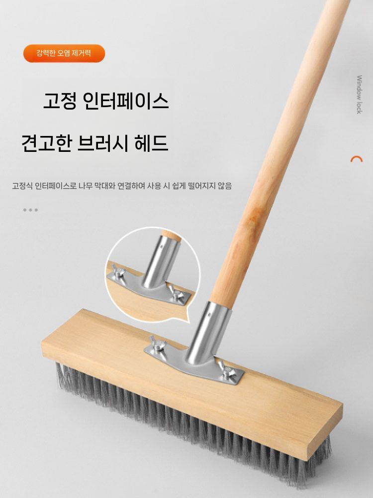 세척 화덕 피자 브러쉬 플라스틱 밀대 긴손잡이 브러시 - 상세 이미지 3