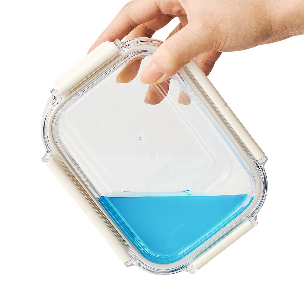 트라이탄 밀폐용기 비스프리 투명 반찬통 냉장고 정리용기 600ml, 그린, 10개 - 상세 이미지 3