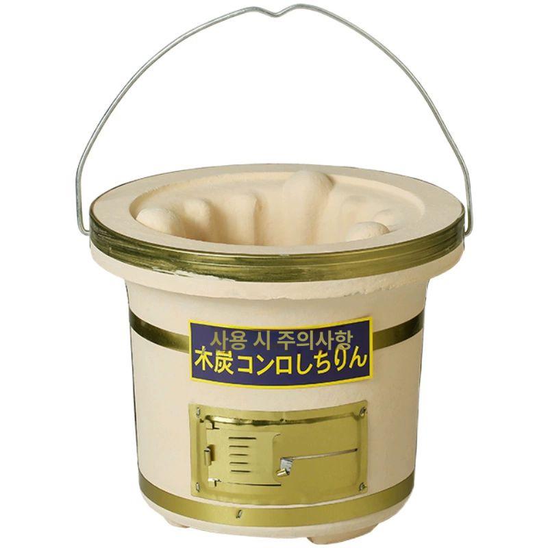 점토 개인화로 개인 바베큐 화로 와규 꼬치구이 숯불 일본식 도자기 스토브 24.2 x 20cm - 상세 이미지 2