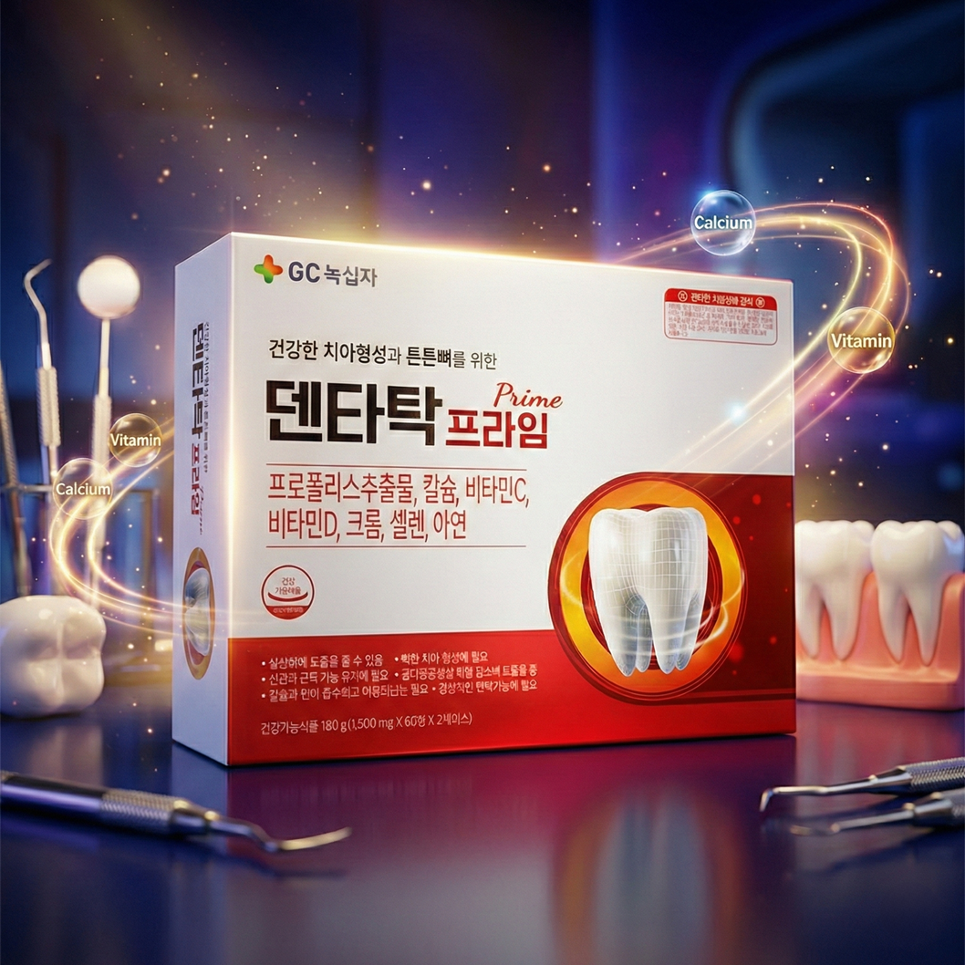 GC 녹십자 덴타탁프라임 120정 4개월분 디플러스 액티브 제품 이미지