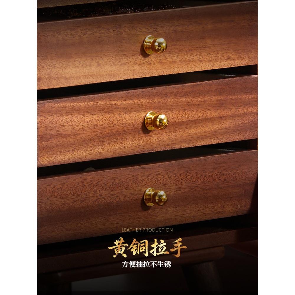 원목 주얼리보관함 복고 탁상용 목걸이 보석함 안개꽃 그림자 원목 보석함 - 상세 이미지 5